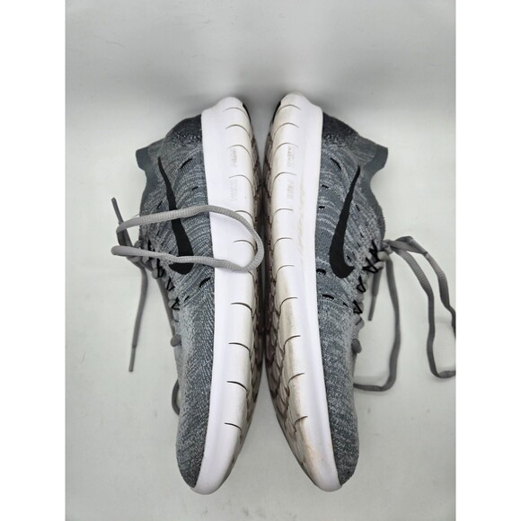 Nike Free RN Flyknit 2017 Shoes Women's 9.5 Grey Running Athletic Gym Sneakers - Picture 6 of 8